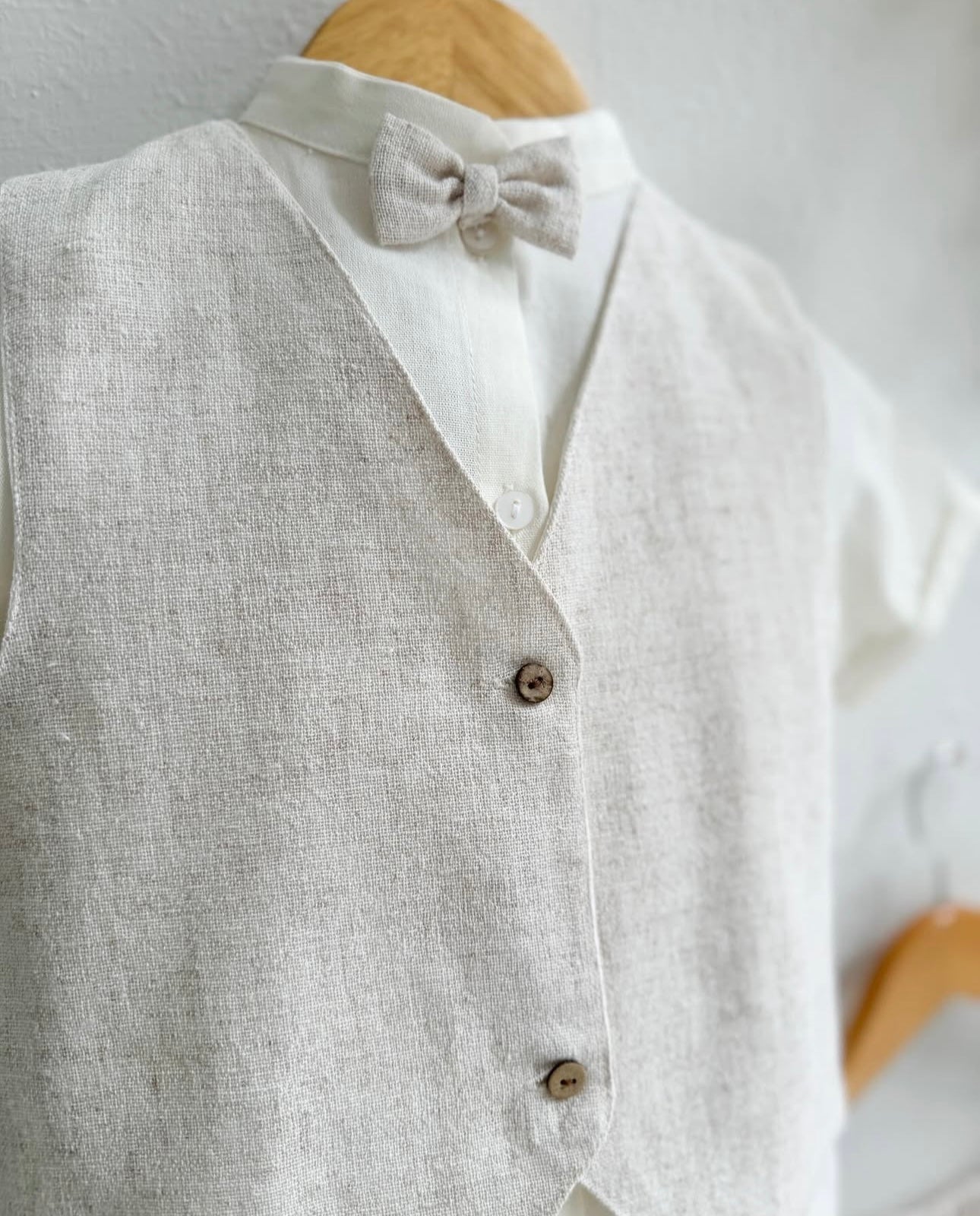 LINEN VEST SET