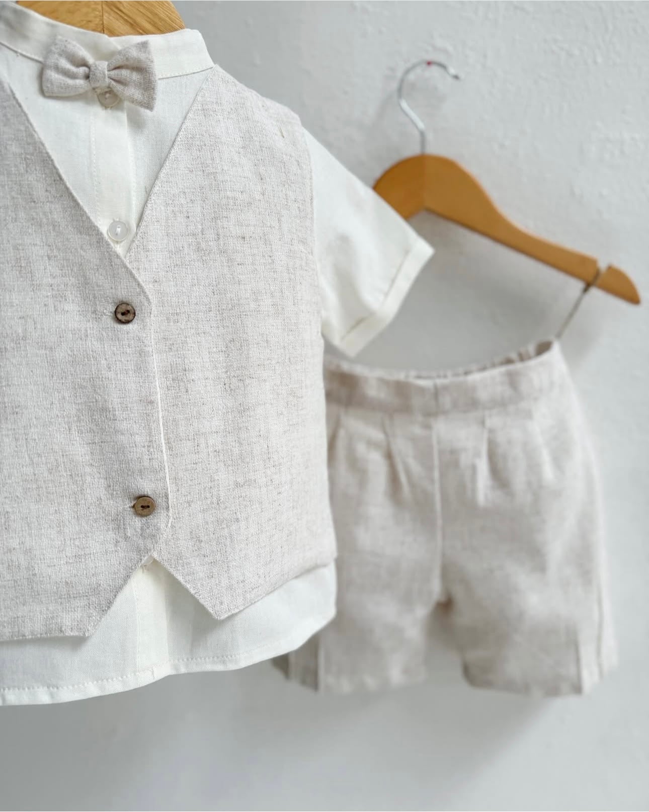 LINEN VEST SET